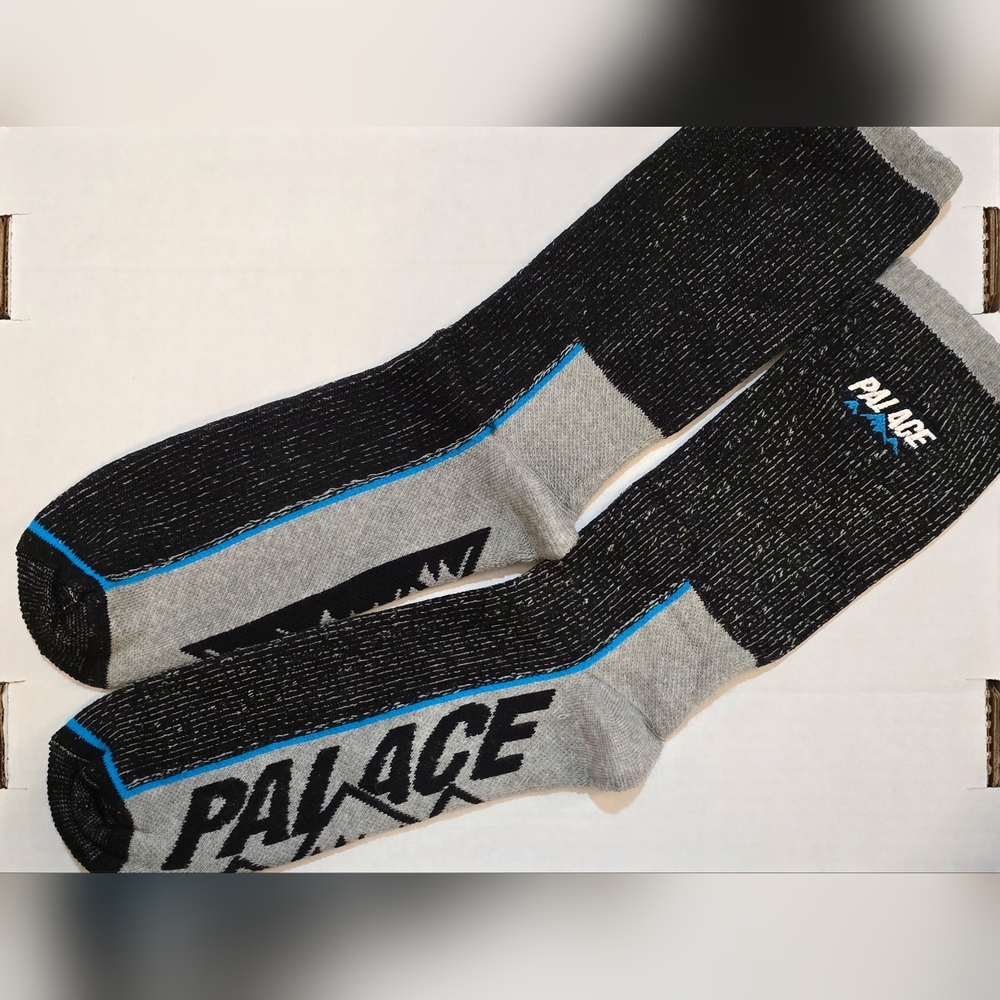 Palace Talking Sock 'Black Marl' - 1 pair